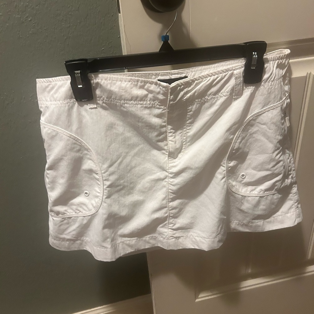 Nautica White Mini Cargo Skirt